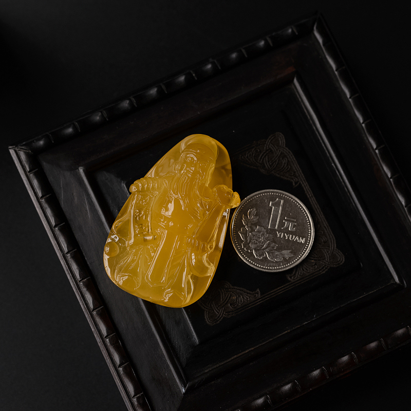 天然蜜蜡挂件 - 红掌柜