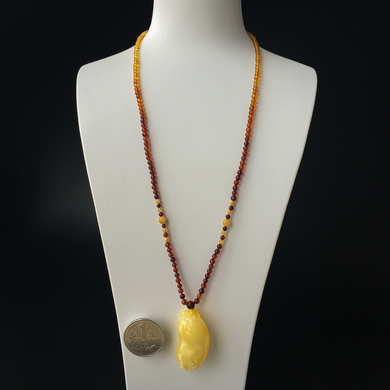 蜜蜡福瓜吊坠-红掌柜