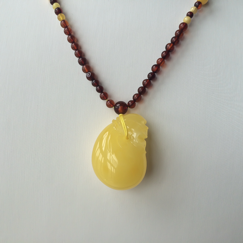 波罗的海天然蜜蜡钱袋吊坠-红掌柜