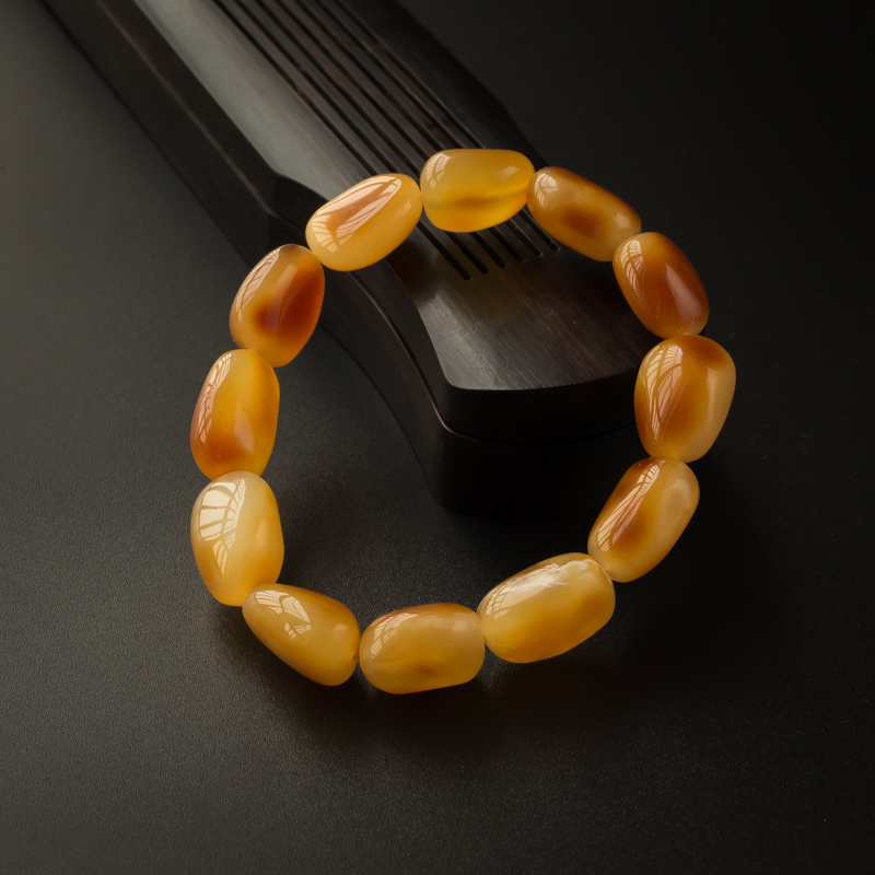 蜜蜡随形手串-红掌柜