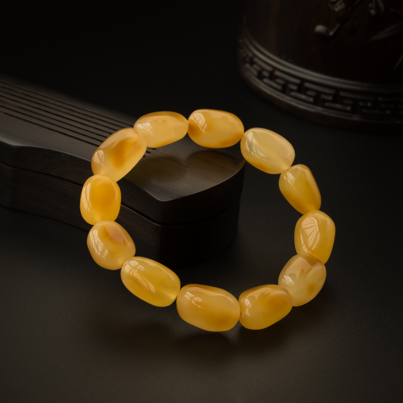 蜜蜡随形手串-红掌柜