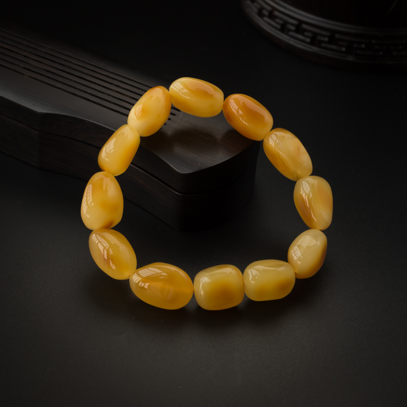 蜜蜡随形手串-红掌柜