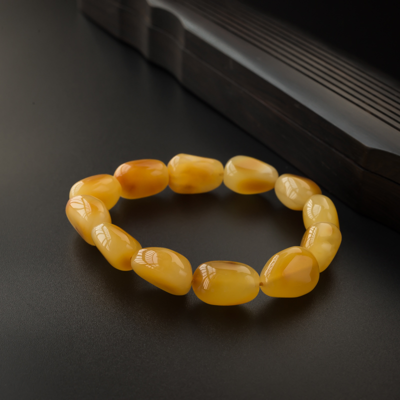 蜜蜡手串-红掌柜