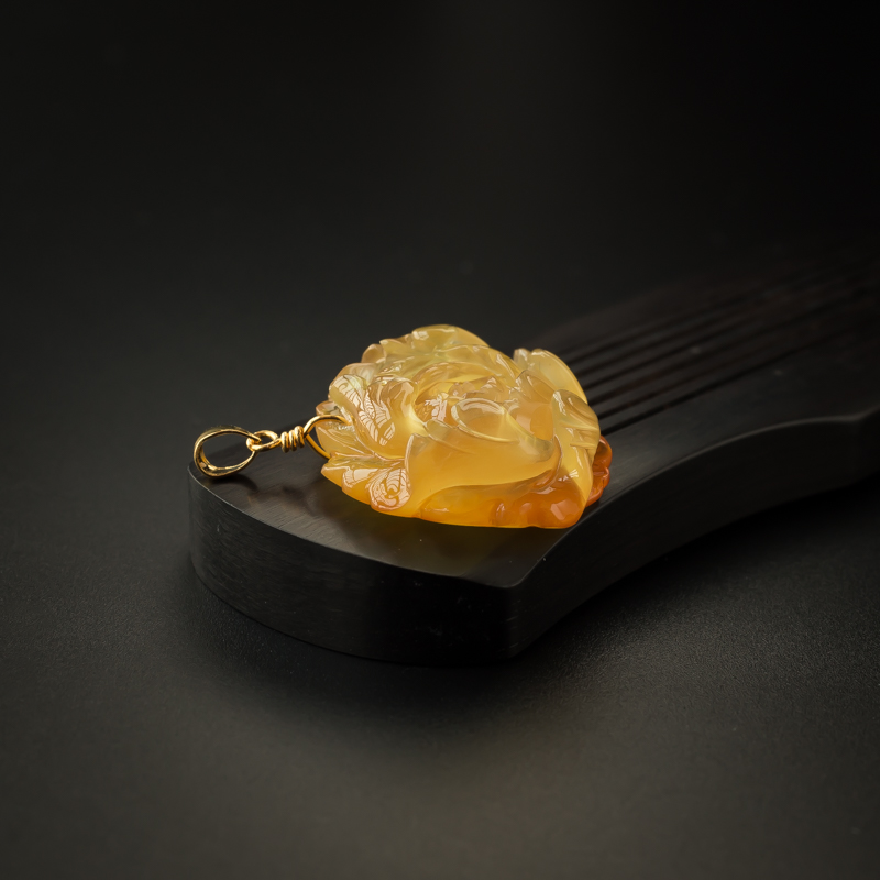 鸡油黄蜜蜡牡丹-红掌柜