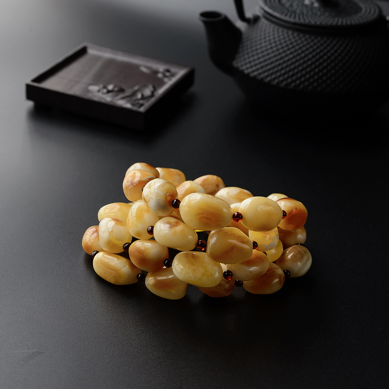 波罗的海天然蜜蜡随形项链-红掌柜