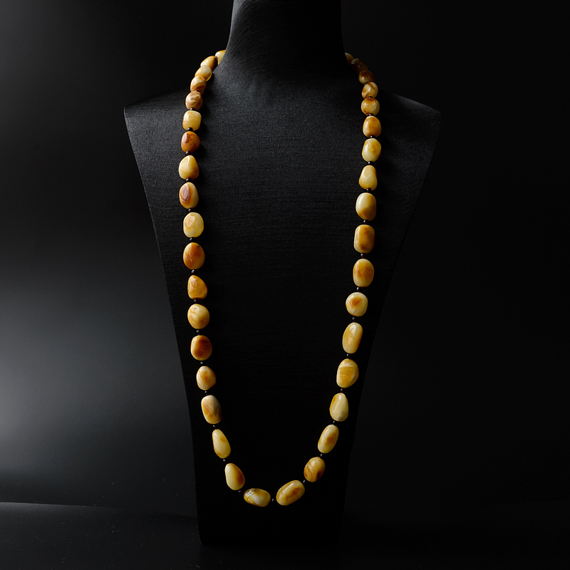 波罗的海天然白花蜜蜜蜡随形项链-红掌柜