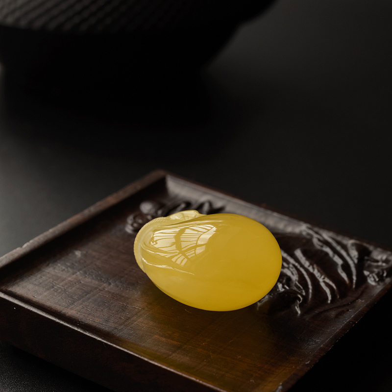 波罗的海天然柠檬黄蜜蜡吊坠 - 红掌柜