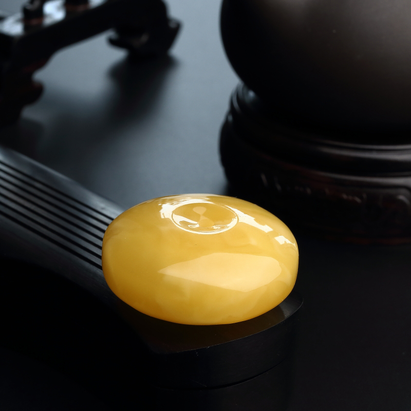 蜜蜡平安扣吊坠 - 红掌柜