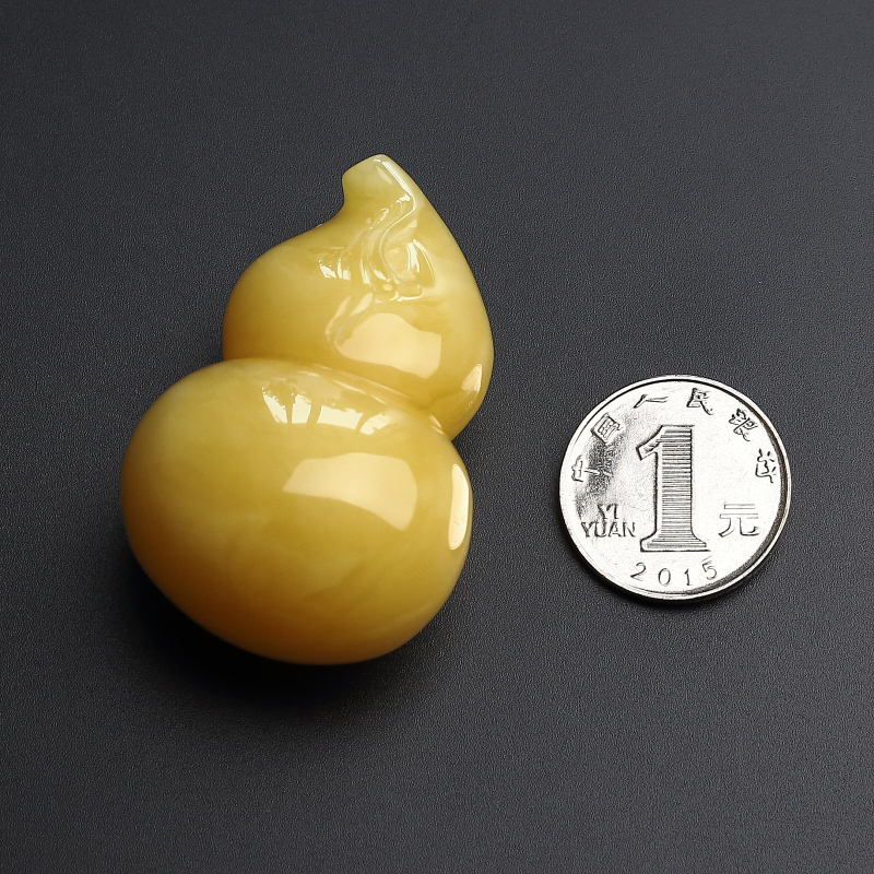 柠檬黄蜜蜡吊坠 - 红掌柜