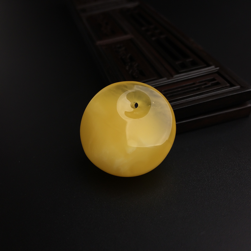 金包蜜平安扣吊坠-红掌柜