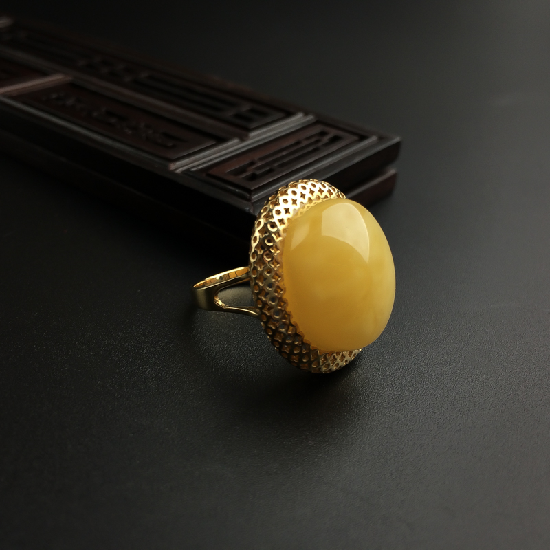 蜜蜡戒指 - 红掌柜