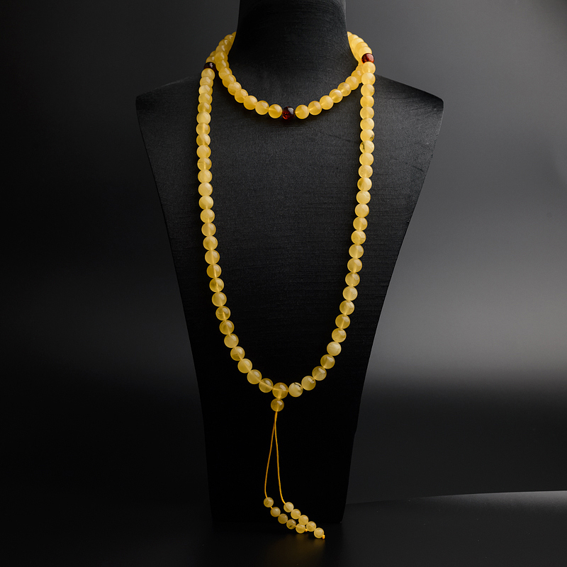 蜜蜡佛珠-红掌柜