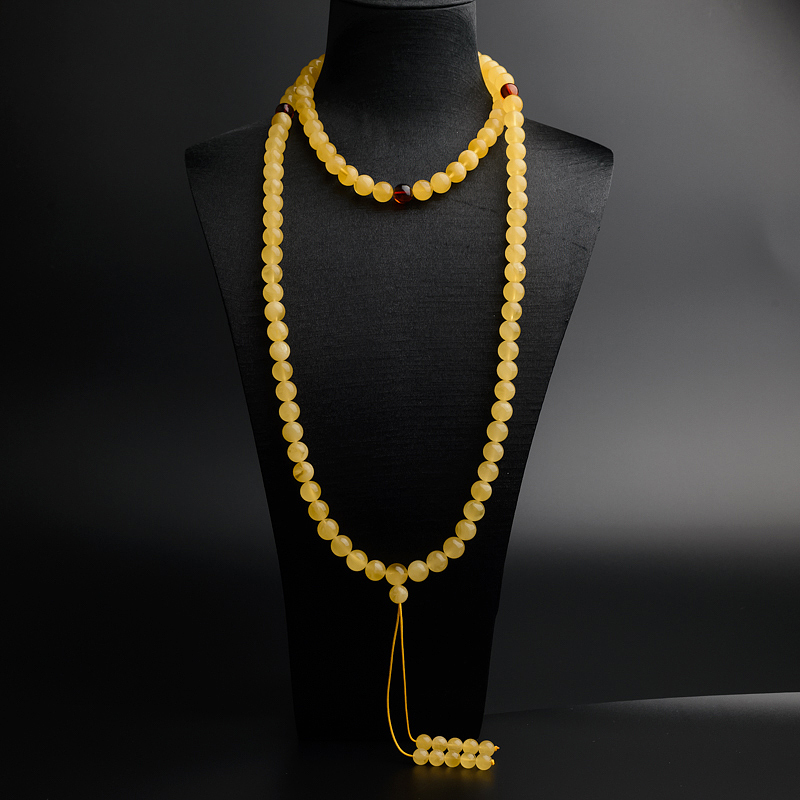 蜜蜡佛珠-红掌柜