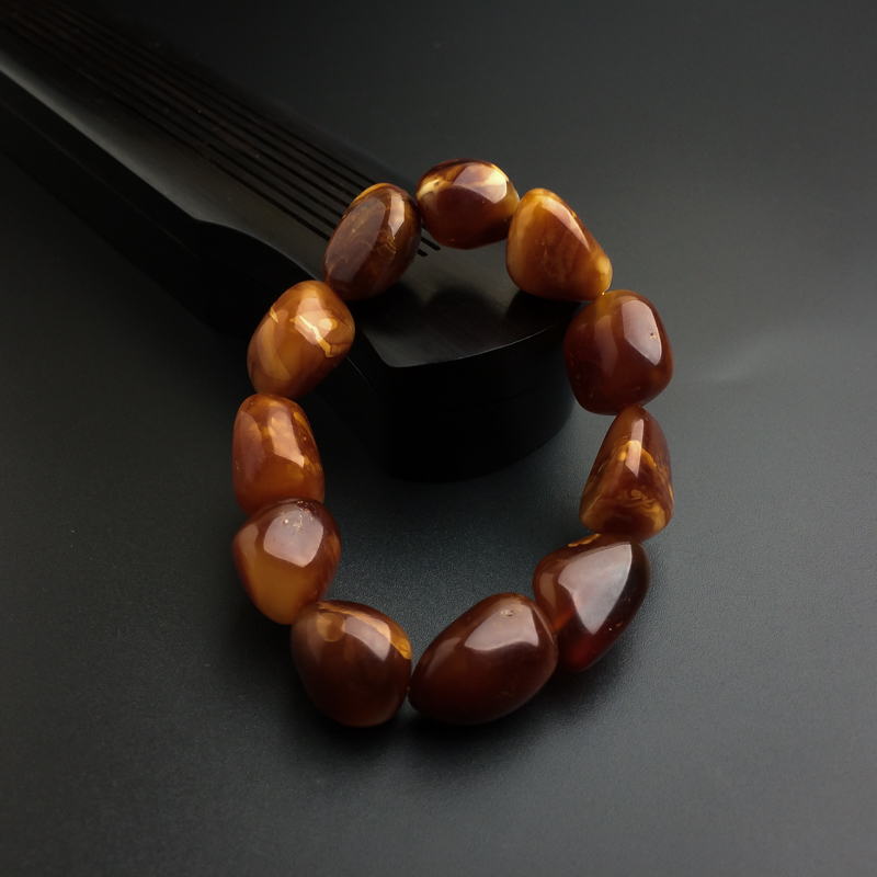 波罗的海天然蜜蜡随形手串 - 红掌柜