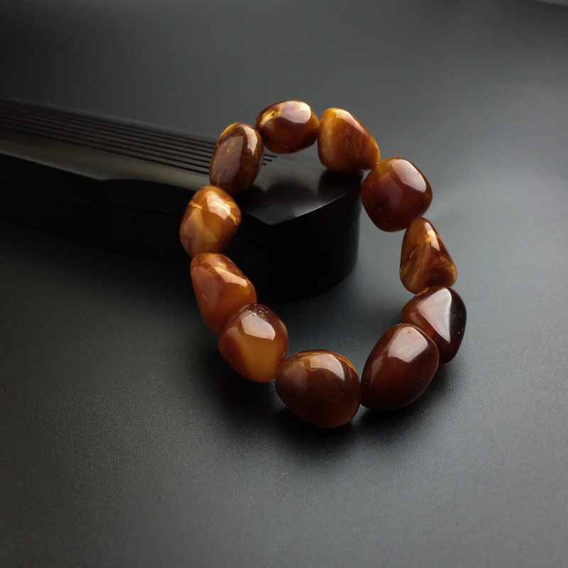 天然蜜蜡随形手串 - 红掌柜