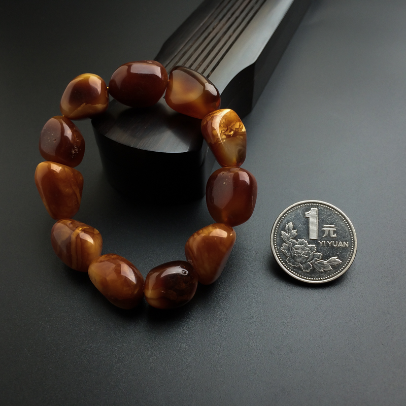 天然蜜蜡手串 - 红掌柜