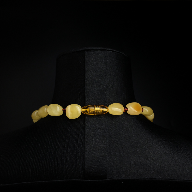 蜜蜡随形项链 - 红掌柜