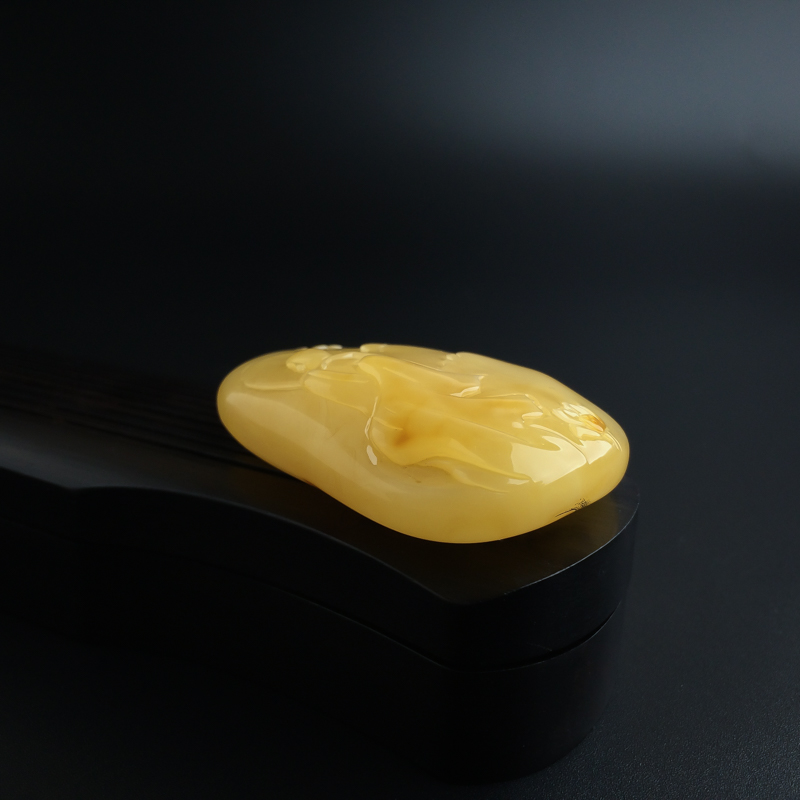 波罗的海天然满蜜蜜蜡悟道吊坠-红掌柜