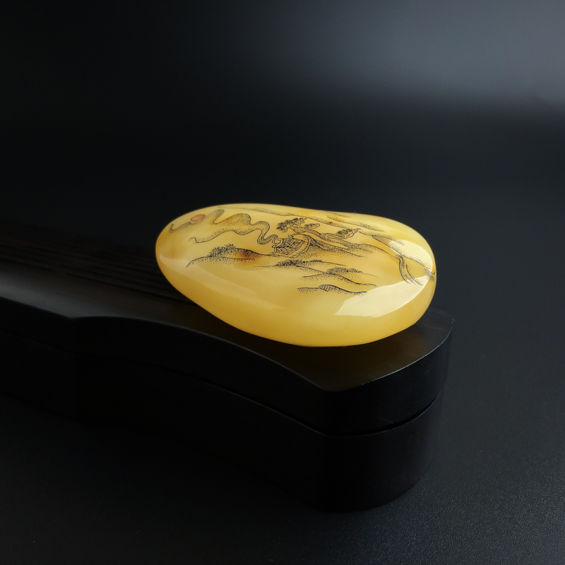 波罗的海天然满蜜鸡油黄蜜蜡吊坠-红掌柜