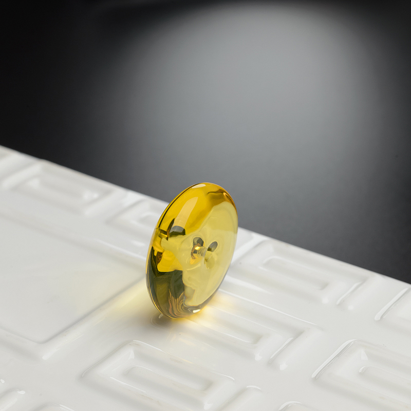 蓝珀平安扣 - 红掌柜