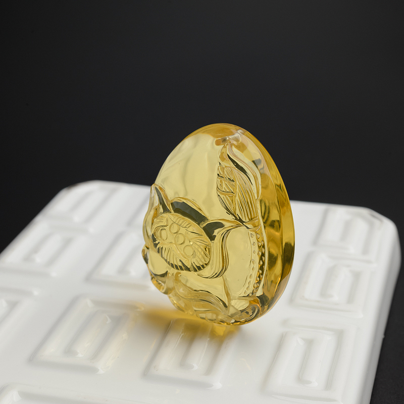 墨西哥蓝珀吊坠-红掌柜