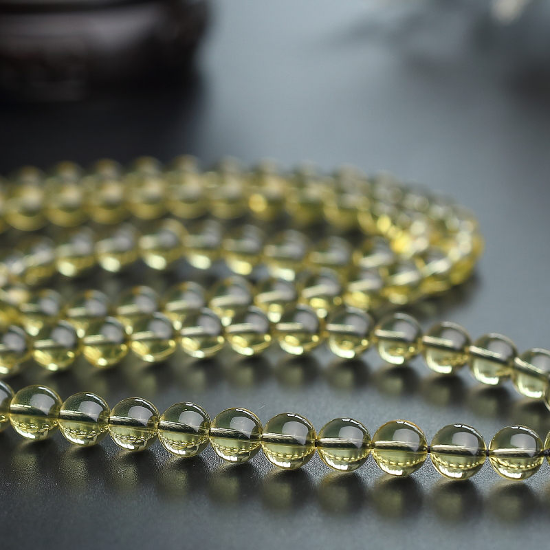 蓝珀108佛珠 - 红掌柜