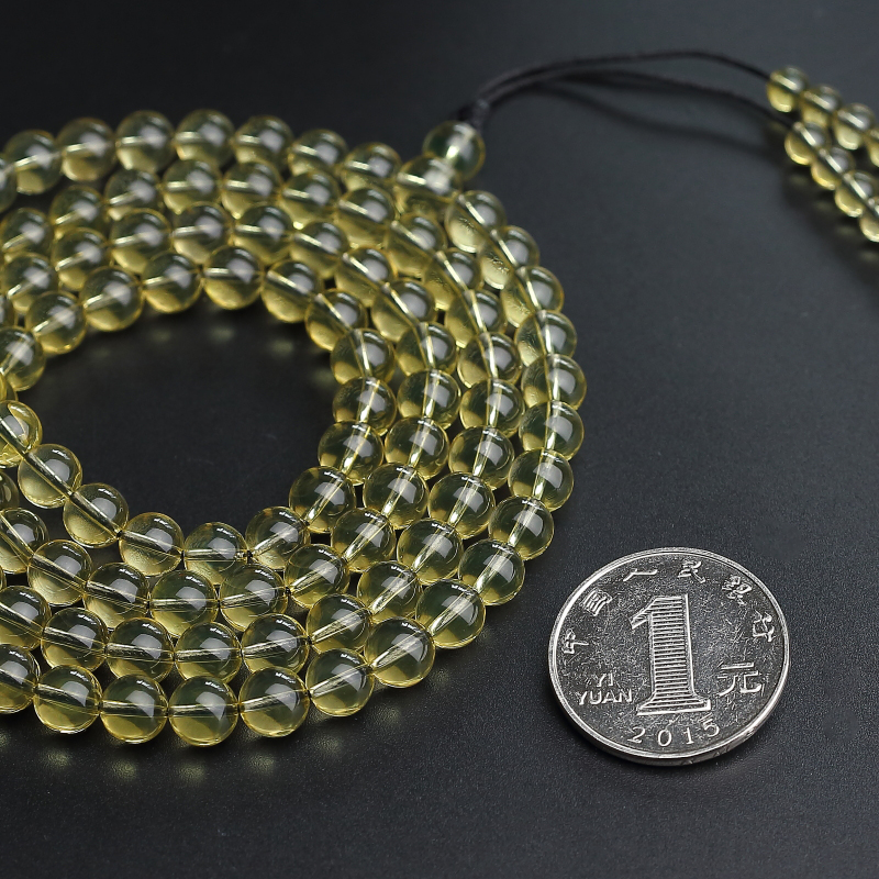 蓝珀佛珠手串 - 红掌柜