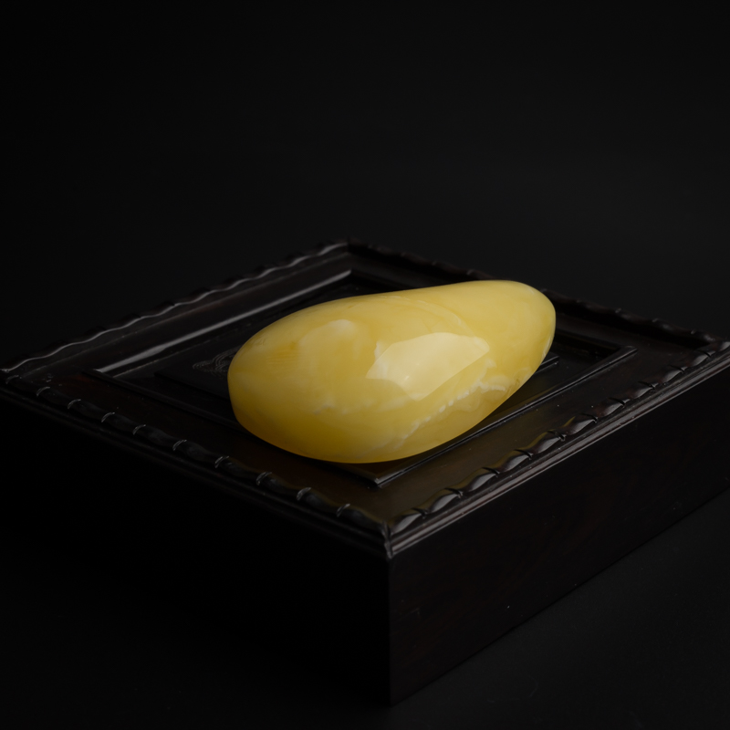 鸡油黄蜜蜡吊坠-红掌柜