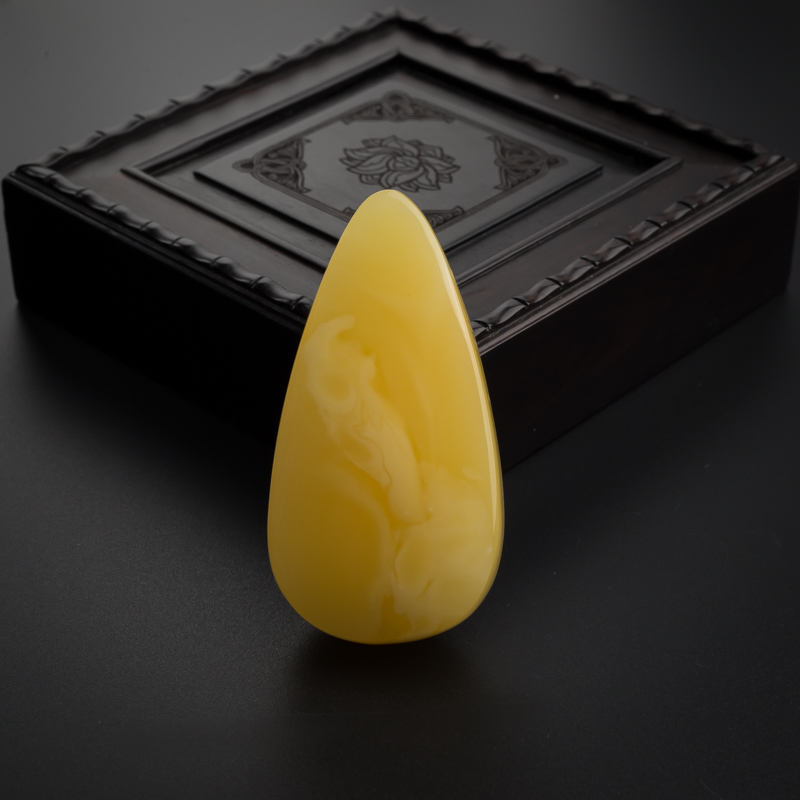 满蜜鸡油黄水滴吊坠-红掌柜