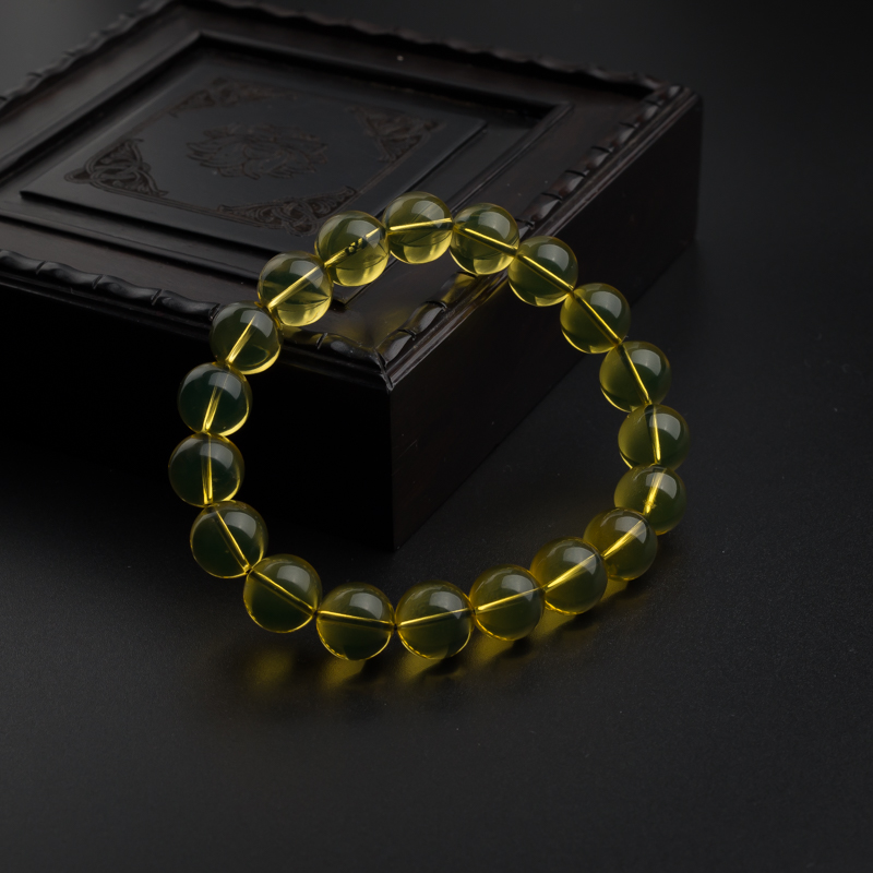 墨西哥蓝珀108佛珠手串 - 红掌柜