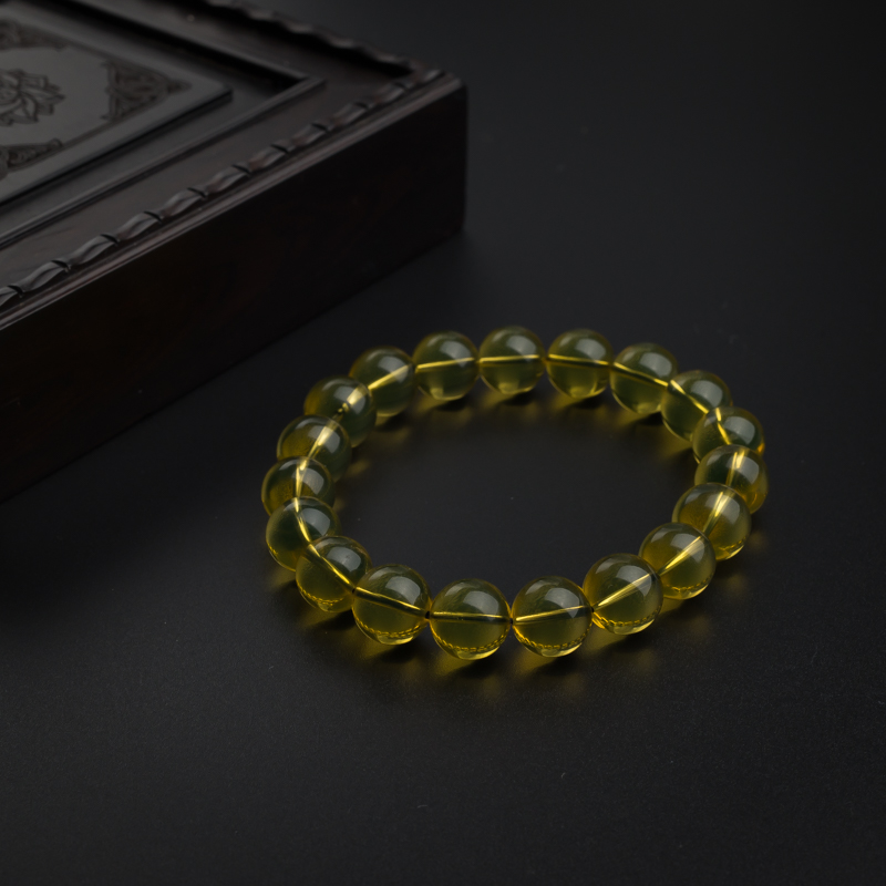 蓝珀108佛珠 - 红掌柜