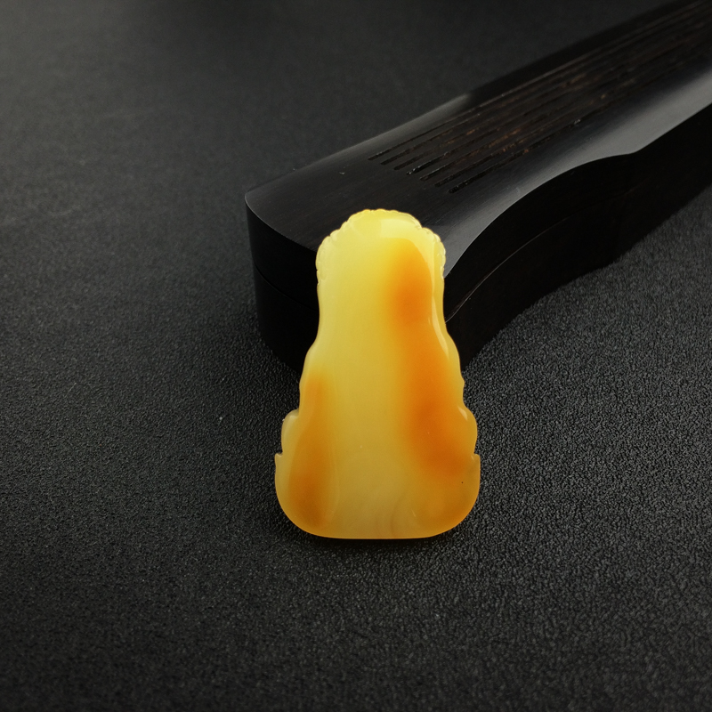 波罗的海鸡油黄蜜蜡宝宝佛吊坠 - 红掌柜