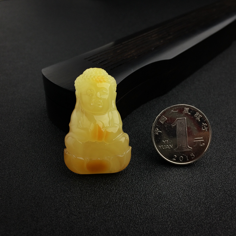 天然蜜蜡宝宝佛吊坠 - 红掌柜