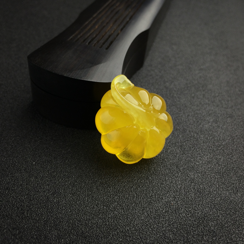 波罗的海天然蜜蜡南瓜吊坠 - 红掌柜
