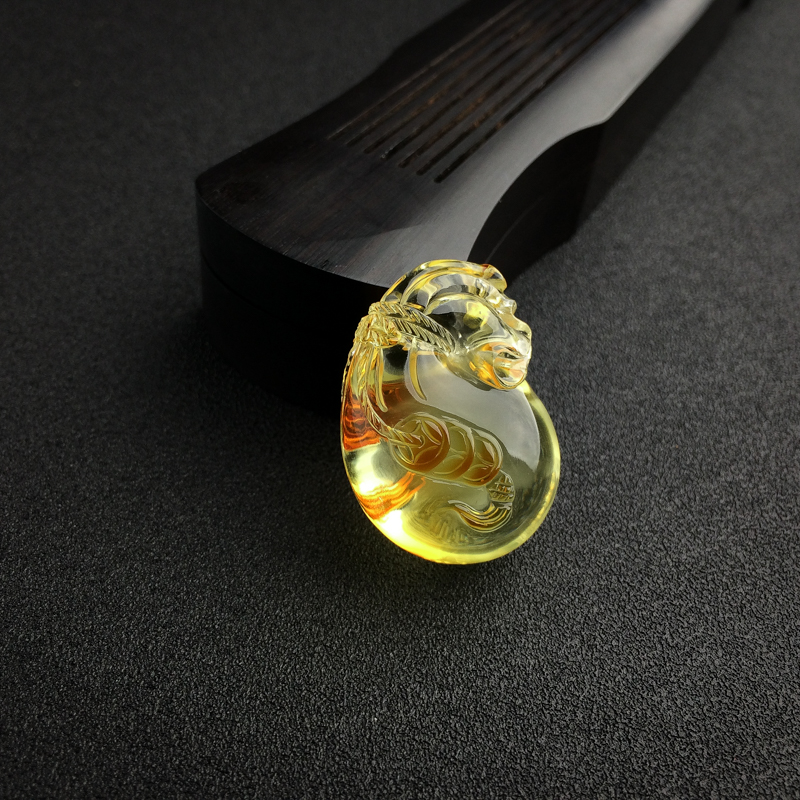 波罗的海蜜蜡钱袋吊坠 - 红掌柜