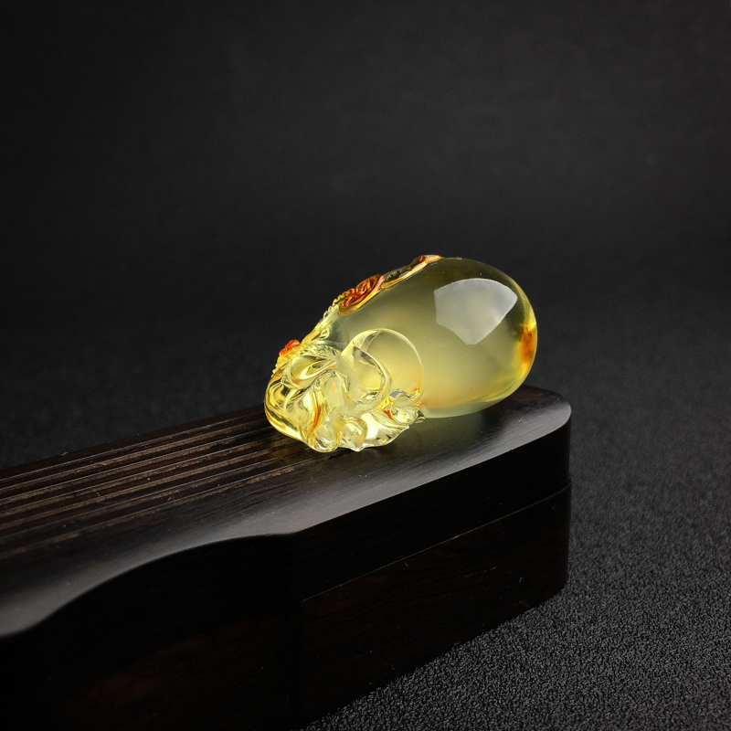 天然蜜蜡钱袋吊坠 - 红掌柜