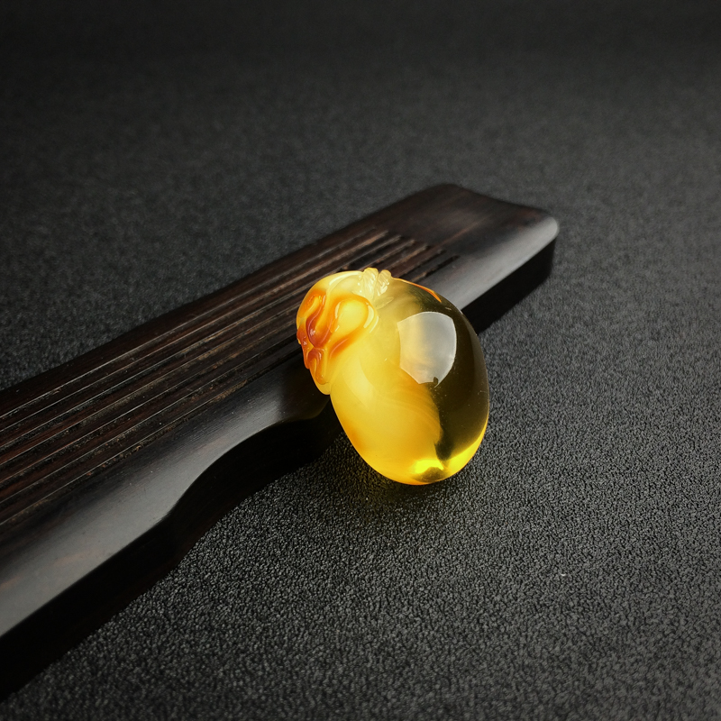 波罗的海天然蜜蜡钱袋吊坠 - 红掌柜