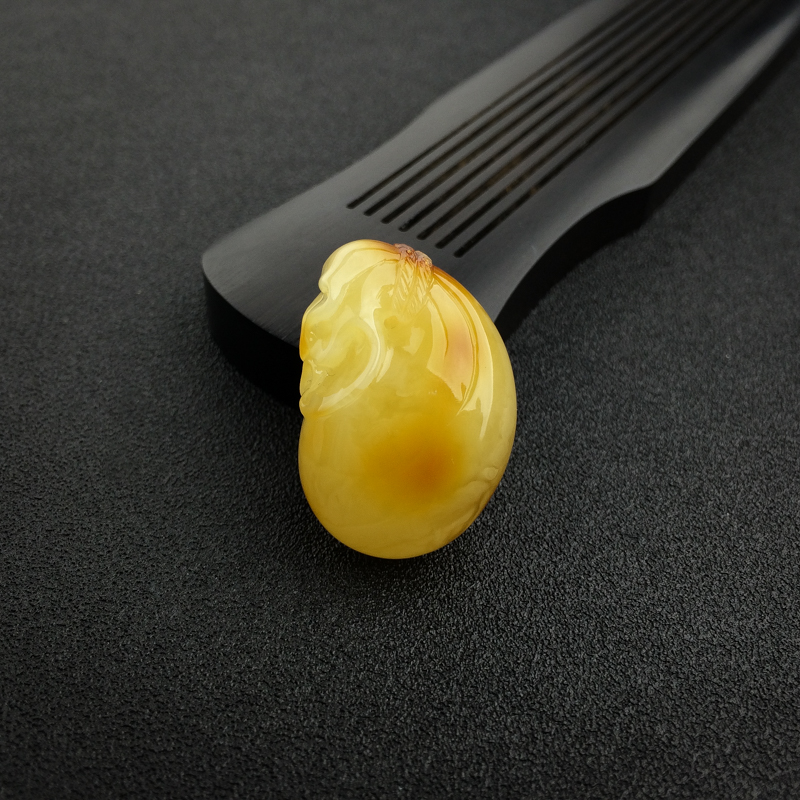 蜜蜡钱袋吊坠 - 红掌柜