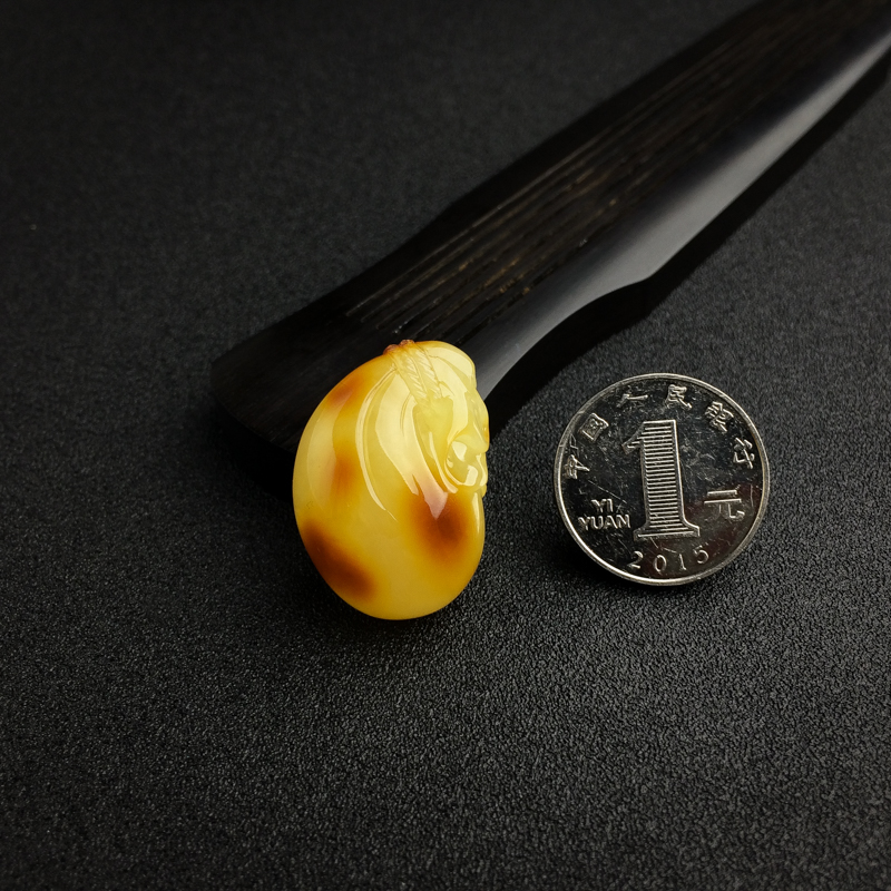 波罗的海蜜蜡钱袋吊坠 - 红掌柜