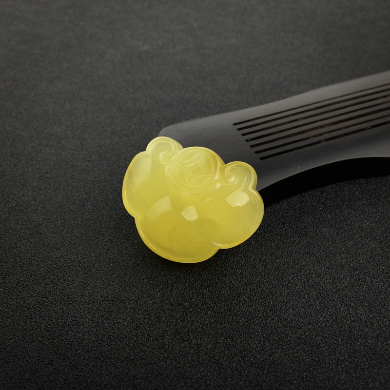 满蜜蜜蜡如意锁吊坠 - 红掌柜