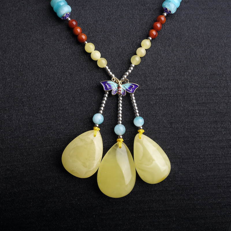 4.5mm柠檬黄蜜蜡-红掌柜