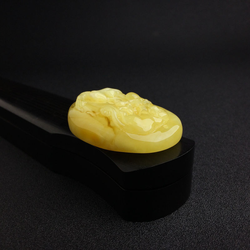 波罗的海天然满蜜黄白蜜吊坠 - 红掌柜