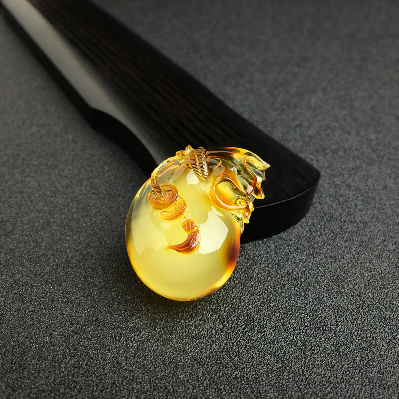 金包蜜蜜蜡钱袋吊坠-红掌柜