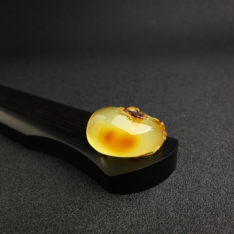 黄蜜蜡钱袋-红掌柜