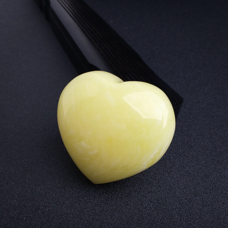 满蜜蜜蜡心形吊坠-红掌柜