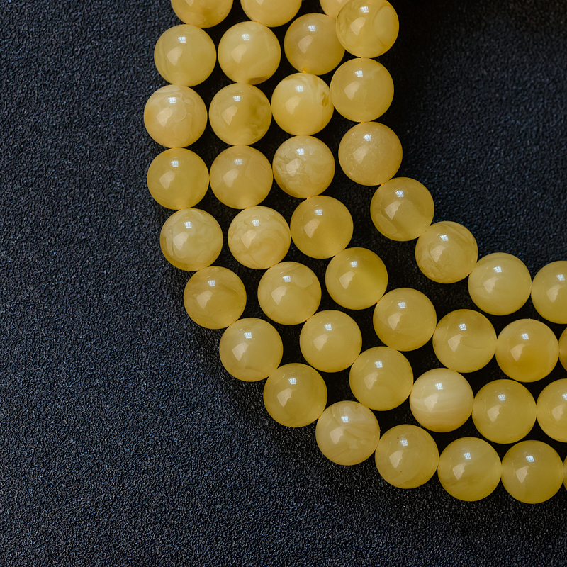 波罗的海鸡油黄蜜蜡佛珠 - 红掌柜