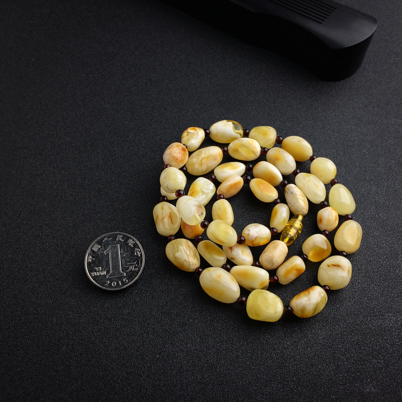 波罗的海白花蜜蜜蜡项链 - 红掌柜