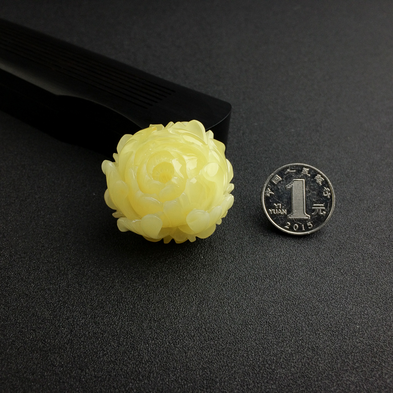 波罗的海天然满蜜柠檬黄蜜蜡吊坠 - 红掌柜