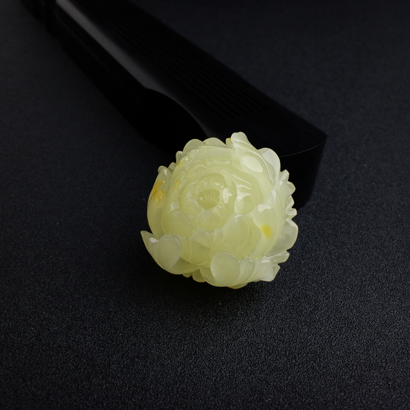 满蜜柠檬黄蜜蜡花吊坠 - 红掌柜