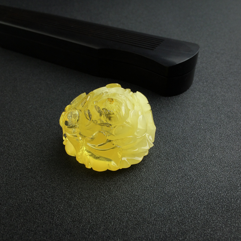 波罗的海金绞蜜蜜蜡花吊坠 - 红掌柜